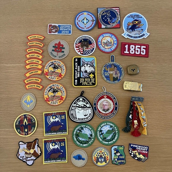 Vintage Boy Scouts of America Patch Pin Button Lot Bay Area Golden CA 2000s New - Picture 1 of 9